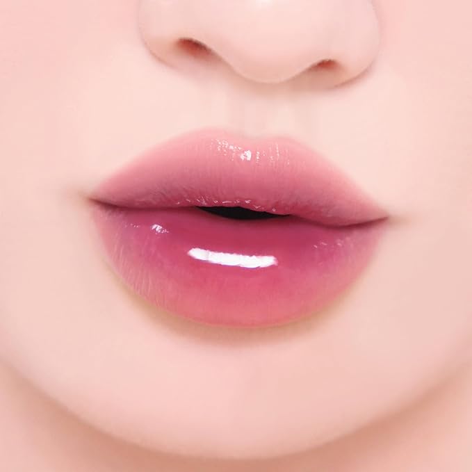 Glacé Lip Tint 09 Plum Tea&Lip Liner Special Set Gift for Her Have a Plumped-Looking Lips with Blendable Lip Liner