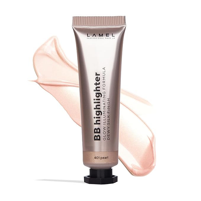 Dewy Cream BB Highlighter - Lightweight, Buildable and Luxuriously Glossy with Radiant, Natural-looking, Non-Greasy, Moisturizing, and Long-Lasting Formula for Flawless, Skin-Brightening - 401