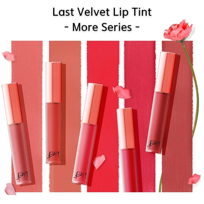 BBIA Last Velvet Lip Tint - Soft & Creamy Matte Finish Lip Stain, Blur Effect with Velvety Texture, Long-Lasting, High Pigment, Lightweight, Non-Drying, Korean Lip Makeup (18 MORE CHEERFUL)