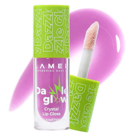 Dazzle Glow Crystal Clear Lip Gloss - Hydrating Lip Gloss - Non Sticky Lip Gloss - Colored Lip Gloss - Lip Gloss Color - Mini Lip Gloss - Moisturizing Lip Gloss - №406 Empower