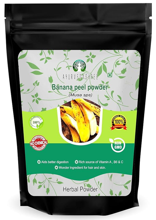 Banana Peel Powder 100 Gm | Banana Peel Powder For Hair Conditioning & Moisturizing Face Packs | No Preservatives | No Silica | External Use Only |