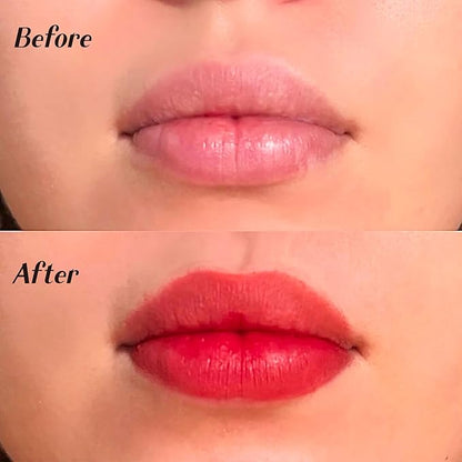 Moroccan Aker Fassi Deep Red Stain & Gloss – Natural, Long-Lasting Lipstick & Cheek Tint with Plant-Based Poppy & Grenadine Peel for Calming, Antioxidant Care