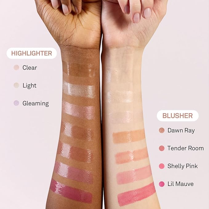 hince True Dimension Radiance Balm 10g - Shimmer Glow Face Highlighter Stick, Translucent Colors, Cream Blush Stick, Glass Skin in a Balm, Korean Beauty, Natural Makeup (DAWN RAY, TP002)
