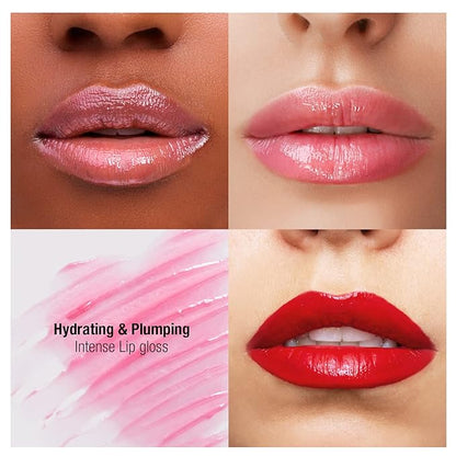 STUDIO LIMITED Instant Fab Crystal Shiny Rainbow Lip Gloss Long Lasting Ultra Hydrating Plumping Lip Gloss for women girls Value Pack 14ml/ 0.47oz (Rainbow, 6 Pcs)