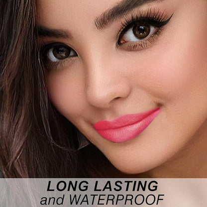 Matte Bullet Long Wear Lipstick - Vegan and Cruelty-Free - Smudge and Waterproof Matte Lipstick with Moisturizing Formula - All Day Comfort - (Peachy Bliss #09)