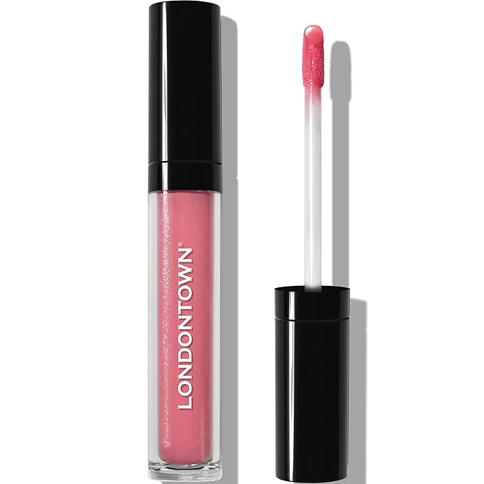 LONDONTOWN Pixie, Milky Pink, Plush Shine Lip Gloss Tube, Deep Hydrating High Shine Sheer Tint Non-Sticky Conditioning Balm