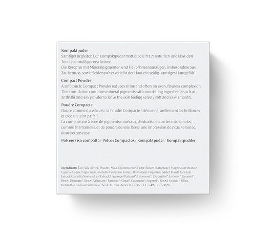Dr. Hauschka Compact Powder 00, Translucent, Natural, Mineral, Set & Mattify, Touch-up, Silky Finish, for All Skin Tones, 0.28 oz