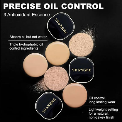 Air Soft Focus Loose Setting Powder,Matte Finish,Compact,Waterproof and Longlasting Finishing Powder,Magnetic Talc-Free Face Powders,1 Ivory White for Oily Skin.