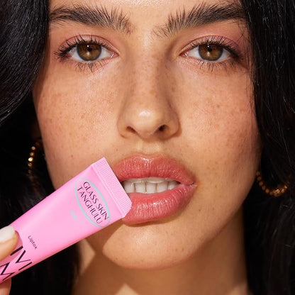 Mint Glass Skin Tanghulu Liptox - Korean Plumping Lip Balm with Peppermint, Shea Butter & Macadamia Seed Oil - Restore Dry Lips and Shine - Non-Sticky Korean Lip Balm - 10 ml