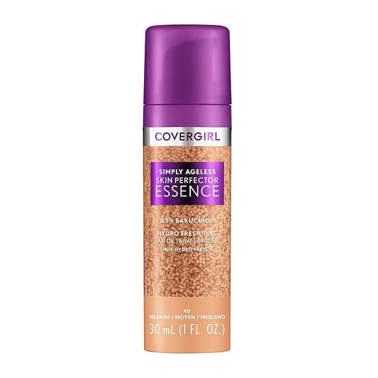 Covergirl Simply Ageless Skin Perfector Essence Foundation Bundle with Shades 40 Medium and 30 Light-Medium, 1oz Each