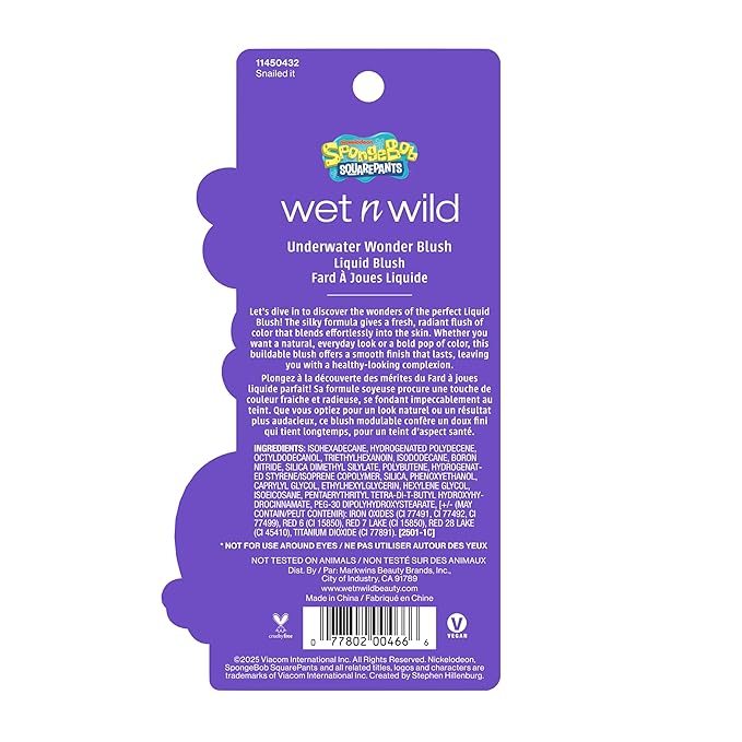 wet n wild Spongebob Underwater Wonder Liquid Blush - Snailed It
