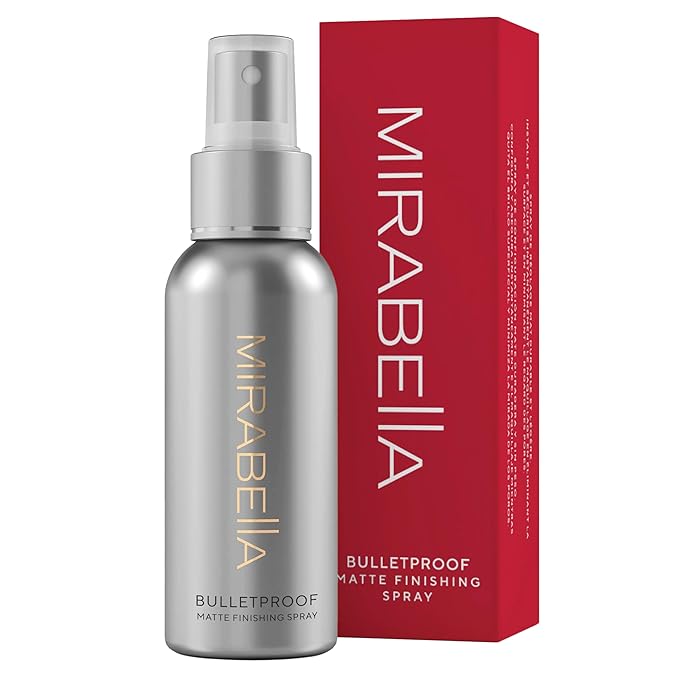Mirabella Bulletproof Matte Setting Spray for Makeup, Finishing Spray for Makeup Locks in Foundation with a Weightless, Long-Lasting Finish, Setting Spray for Oily Skin is Suitable for All Skin Types