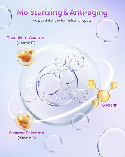 Purple Primer Color Changing for Face Before Makeup, Smoothing Primer Color Correcting, Brightening Base Makeup for Combination Skin