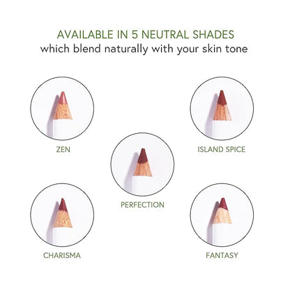 Honeybee Gardens Irresistible Lip Liner In Island Spice, Rosey Cinnamon Color, Long-Lasting, Gluten-Free, Vegan, 0.04 oz