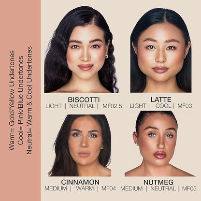 bellapierre Mineral Foundation SPF 15 - Loose Powder Foundation | Vegan & Cruelty Free Natural Makeup | Full Coverage Matte Finish | Hypoallergenic | Oil & Talc Free - 0.32 Oz - Nutmeg