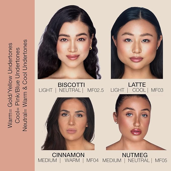 bellapierre Mineral Foundation SPF 15 - Loose Powder Foundation | Vegan & Cruelty Free Natural Makeup | Full Coverage Matte Finish | Hypoallergenic | Oil & Talc Free - 0.32 Oz - Latte