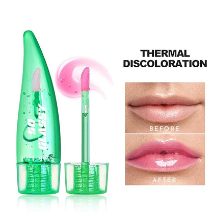 Lip Glow pH Lip Color Changing Lip Gloss - Thermal Discoloration, Tinted Plumping Lip Oil with Long Lasting Moisture & Natural, Radiant Finish (#04)