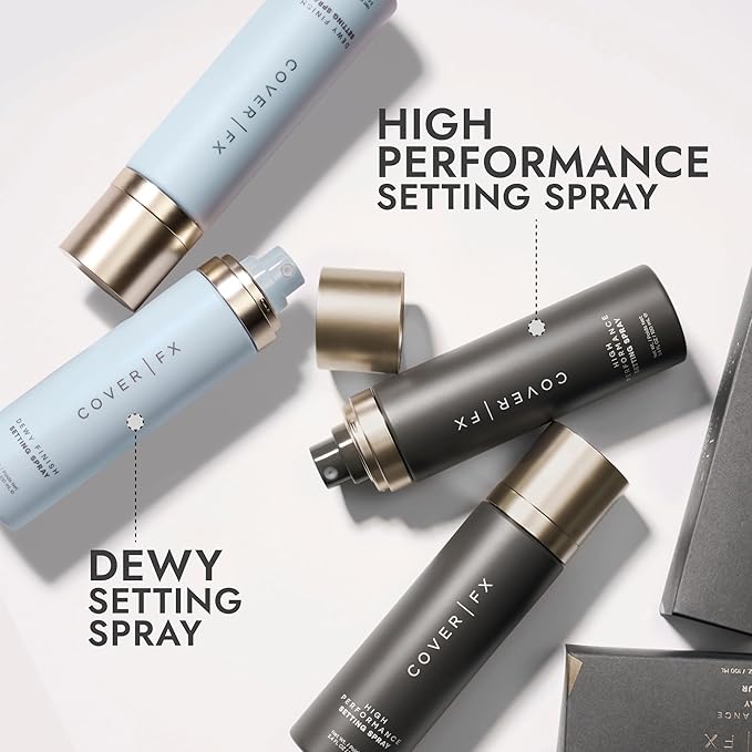 COVER FX Dewy Finish Setting Spray - Makeup Finishing Spray - Shea Butter & Aloe - 4 Fl Oz