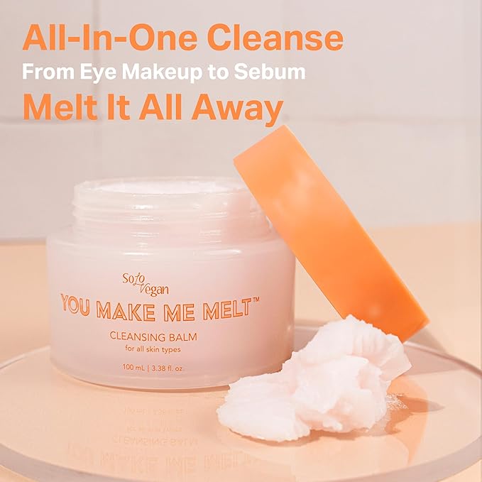 You Make Me Melt Cleansing Balm, Waterproof Makeup Remover, Face Cleanser, Oil Based Cleanser, Korean Skincare
