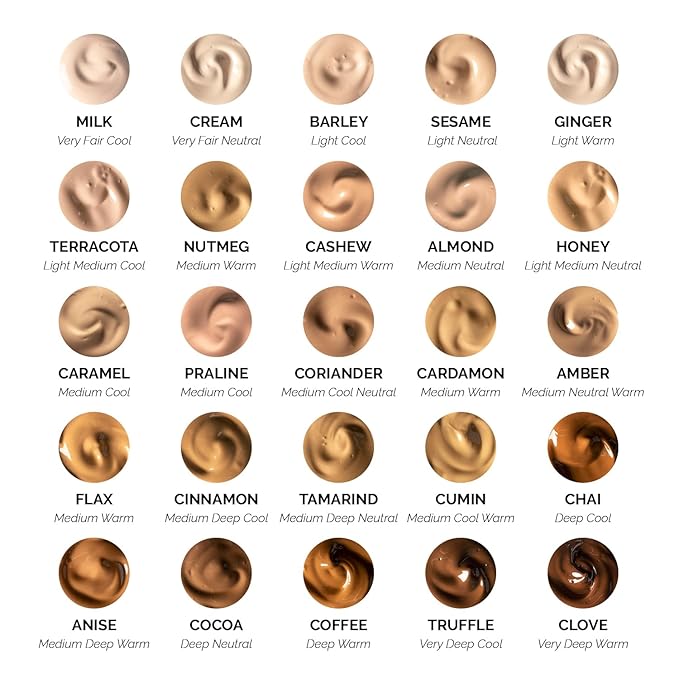 OFIR Skin Satin Medium Coverage Foundation | Lightweight Foundation Makeup with Vegan Formula | Blue Light Protection & Non-Creasing for Long-Lasting Wear | 1 FL OZ (Terracotta - Light Medium Cool)