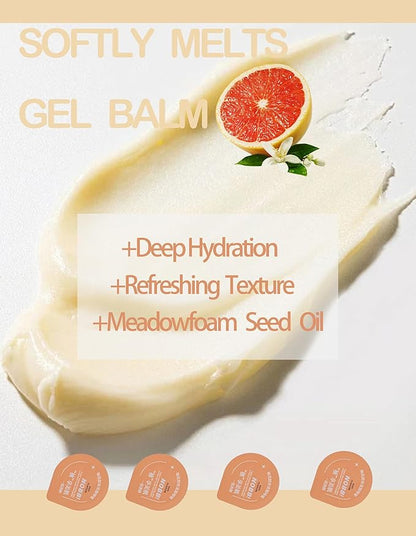 8pc Deep Cleansing Blam for Face, Mini Makeup Remover Blam, Gentle Facial Makeup Remover, Moisturizing Pore Face Cleanser, Individually Packaged Travel Essential Makaup