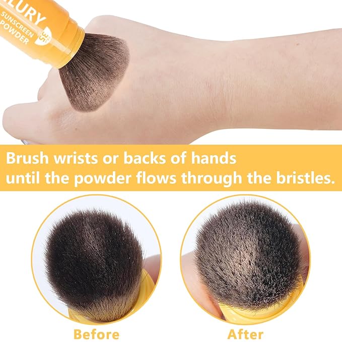 Sunscreen Setting Powder SPF 35, Oil Control Natural Matte Finish Loose Powder Translucent Lasting Lightweight Breathable for All Skin (#03 White)