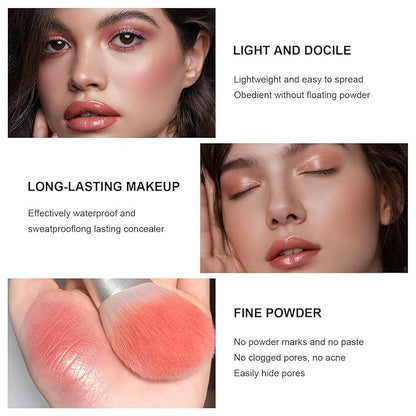 12 Colors Cream Blush Palette Matte Blush Contour and Highlight Blush Palette Waterproof and Long Lasting Blush Cream Makeup Palette