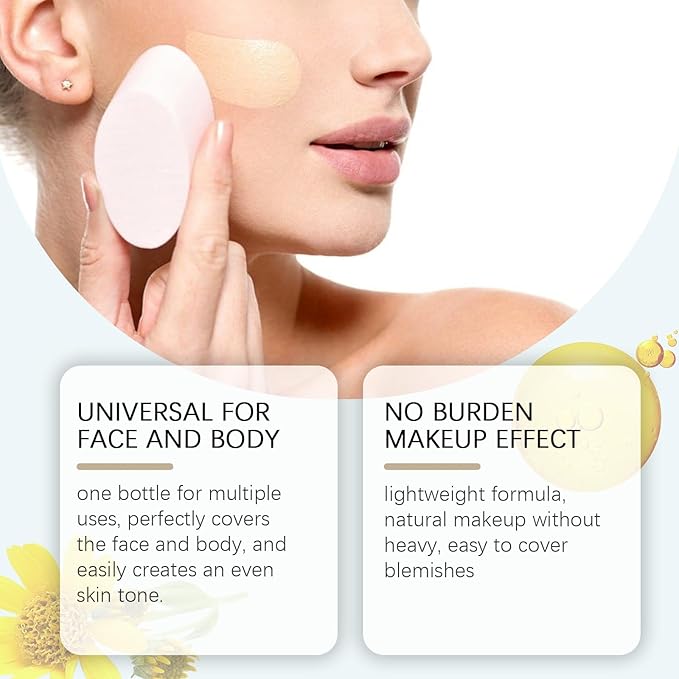 Supreme Creme All-Over Complexion Perfector，Long-Lasting CC Cream Foundation (2PCS)