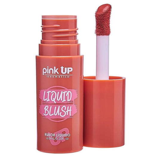 | Liquid Blush | Long-Lasting Liquid Blush | Non-Greasy | Highly Pigmented | Suitable for All Skin Types | Matte Colors | Subtle Shimmer Highlights | Shade: Sunset| 6ml | Model PKLB05