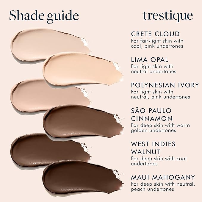 Trestique Refillable Face Stick Foundation with Built-In Sponge, Clean Beauty Medium Coverage