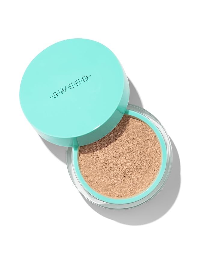 SWEED - Miracle Powder Mineral Foundation | Vitamin C + E, Hydrolyzed Collagen | Nourishes, Protects, Breathable | Vegan, Cruelty-Free, Clean Beauty (Medium Light 02, 0.25 oz | 7 g)