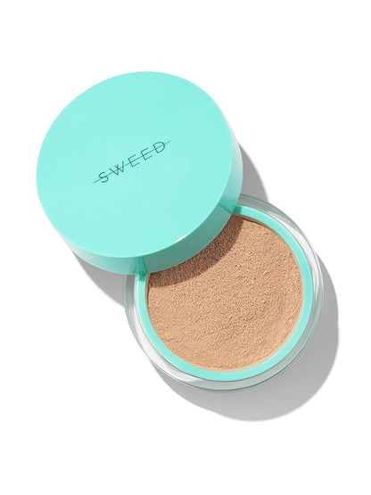SWEED - Miracle Powder Mineral Foundation | Vitamin C + E, Hydrolyzed Collagen | Nourishes, Protects, Breathable | Vegan, Cruelty-Free, Clean Beauty (Medium Light 02, 0.25 oz | 7 g)