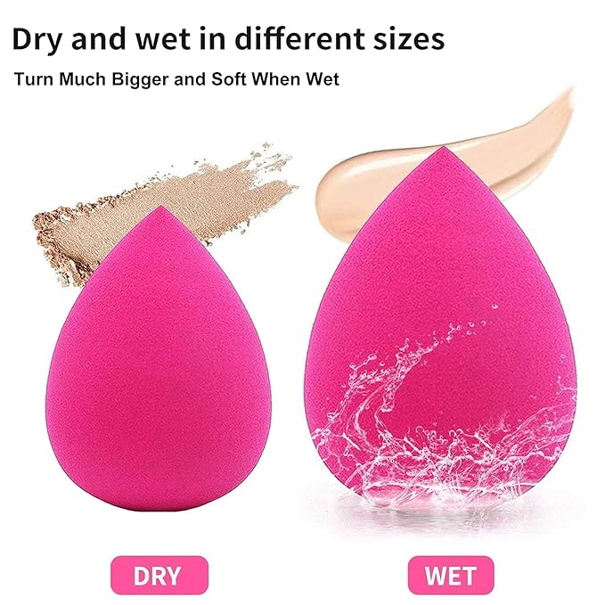 PHOERA Air Cushion CC Cream Natural Foundation, Primer, Powder, Foundation Brush, 2 Makeup Sponge (102Nude + 02Natural CC)