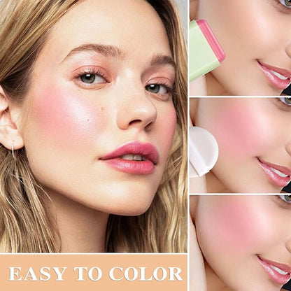 Cream Blush Stick,Waterproof Multi Makeup Cream Stick,Lightweight,Long-lasting,Easy To Use,2 in 1 Multi Blush for Cheeks & Lip Tint & Eyeshadow Makeup,Suitable for All Skin A