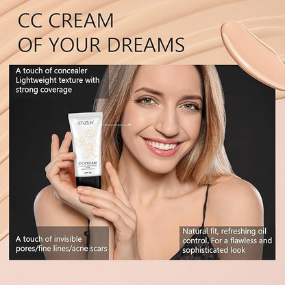 CC Cream 2 Pack, Self Adjusting for Mature Skin, Super Active Foundation With SPF 50 for Face and Body Color Correcting