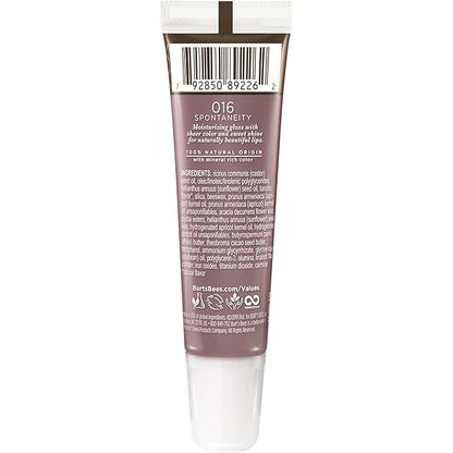 Burt's Bees 100% Natural Origin Moisturizing Lip Shine, Spontaneity - 1 Tube