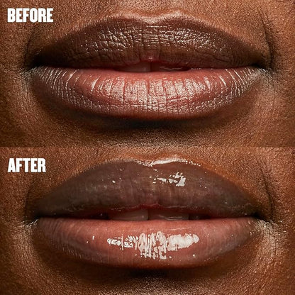 Soap & Glory SMP XXL Pillow Plump Lip Gloss - Hydrating, Plumping Lip Gloss for Full, Volumized Lips - Lip Plumper with a Chocolate Orange Scent & Vegan Formula - Nude In Town (10ml)