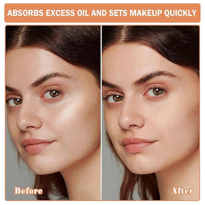 Setting Powder Loose Face Powder Matte Soft Smooth Oil Control Long Lasting Loose Setting Powder Makeup For Natural Flawless #03 Dark Skin Tone