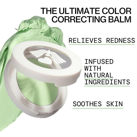 Pacifica Earthly Being Magic Correcting Balm – Green Color Corrector Face Primer for Redness, Vegan & Cruelty-Free Smoothing Balm, 0.28 oz