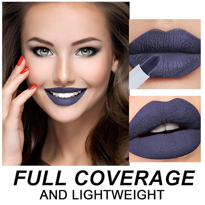Mate Bullet Long Wear Lipstick - Vegan and Cruelty-Free Lip Matte Lipstick - Smudge and Waterproof Matte lipstick with Moisturizing Formula - All Day Comfort - (Mystic Slate #23)