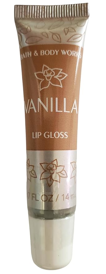 Bath & Body Works Vanilla Lip Gloss .47 Fluid Ounces Full Size