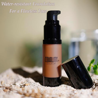 EQUALITY HI-DEF Foundation, Water resistant, Medium to Full coverage, Dewy finish non-matt, 12 hour wear Shine control, Cruelty Free, Paraben Free, 18ml/0.61 US Fl Oz - C11