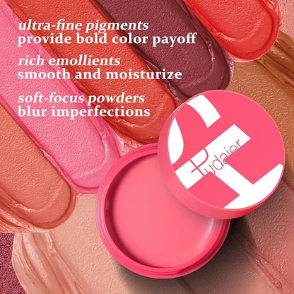 Cream Blush, Matte Moisturizing Makeup Effect, Long-Lasting, Easy to Apply, Anti-smudge, Natural Makeup, Cream Blush Suitable For Women in Various Occasions-06 Rose Red