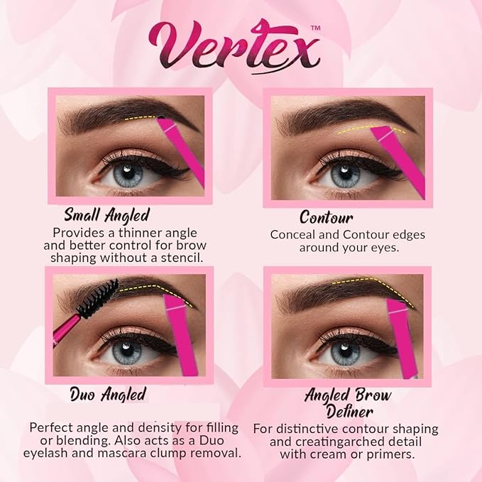 Eyebrow Pomade Tool For Stamping Hair Like Strokes With Brow Tint To Fill Brows For Angled Brow Brown Black | Razor Thin Edge Makeup Spatula For Cosmetic Pallette Liquid Concealer Foundation Eyeliner