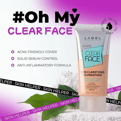 Clear Face Complexion Duo: Foundation 405 & Concealer 403 for Tan Skin Tones