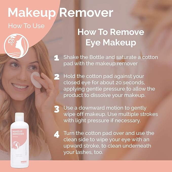 Fatima's Garden Organic Makeup Remover - With Argan & Rose Water, 100ml