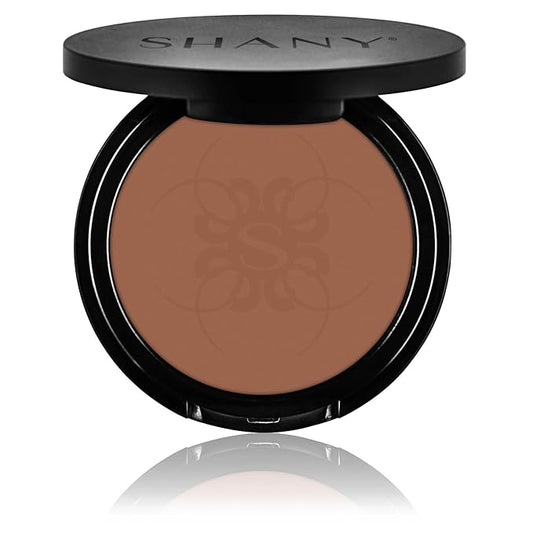 SHANY Two Way Foundation, Oil - Free, Talc Free, Wet/Dry - DARK TAN