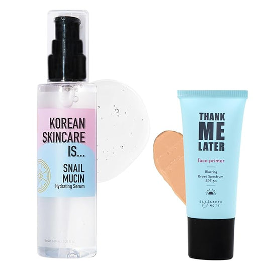 Elizabeth Mott Thank Me Later Blurring Face Primer (30g) & Elizabeth Mott Deep Moisture Hydrating Face Serum (100ml)