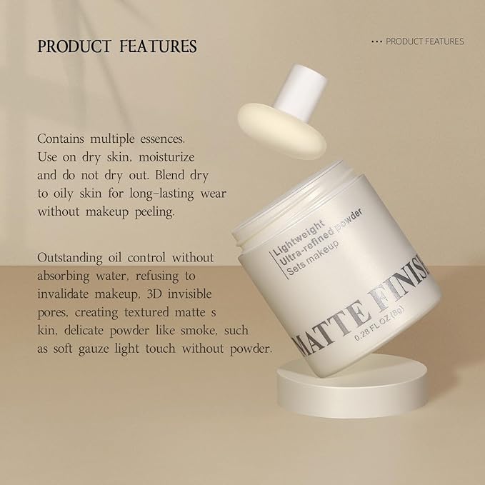 Pink Loose Setting Powder For Women, High-Definition Traceless Face Setting Powder, Oil Control Waterproof Setting Makeup, Lasting Coverage, Lightweight Fine Texture, Soft Focus Finish, 02