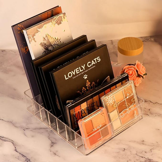 Makeup Organizer, Compact Makeup Palette Organize, for Bathroom Countertops, Vanities, Cabinets, Sleek Modern Cosmetics Storage Solution for - Eyeshadow Palettes, Contour Kits, Blush
